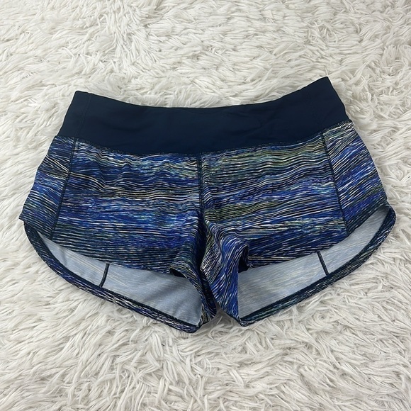 Lululemon Speed Up Short *2.5" Interconnect Blue Multi / True Navy - Picture 1 of 4